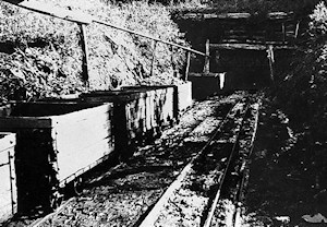 Coal skips entering the mine